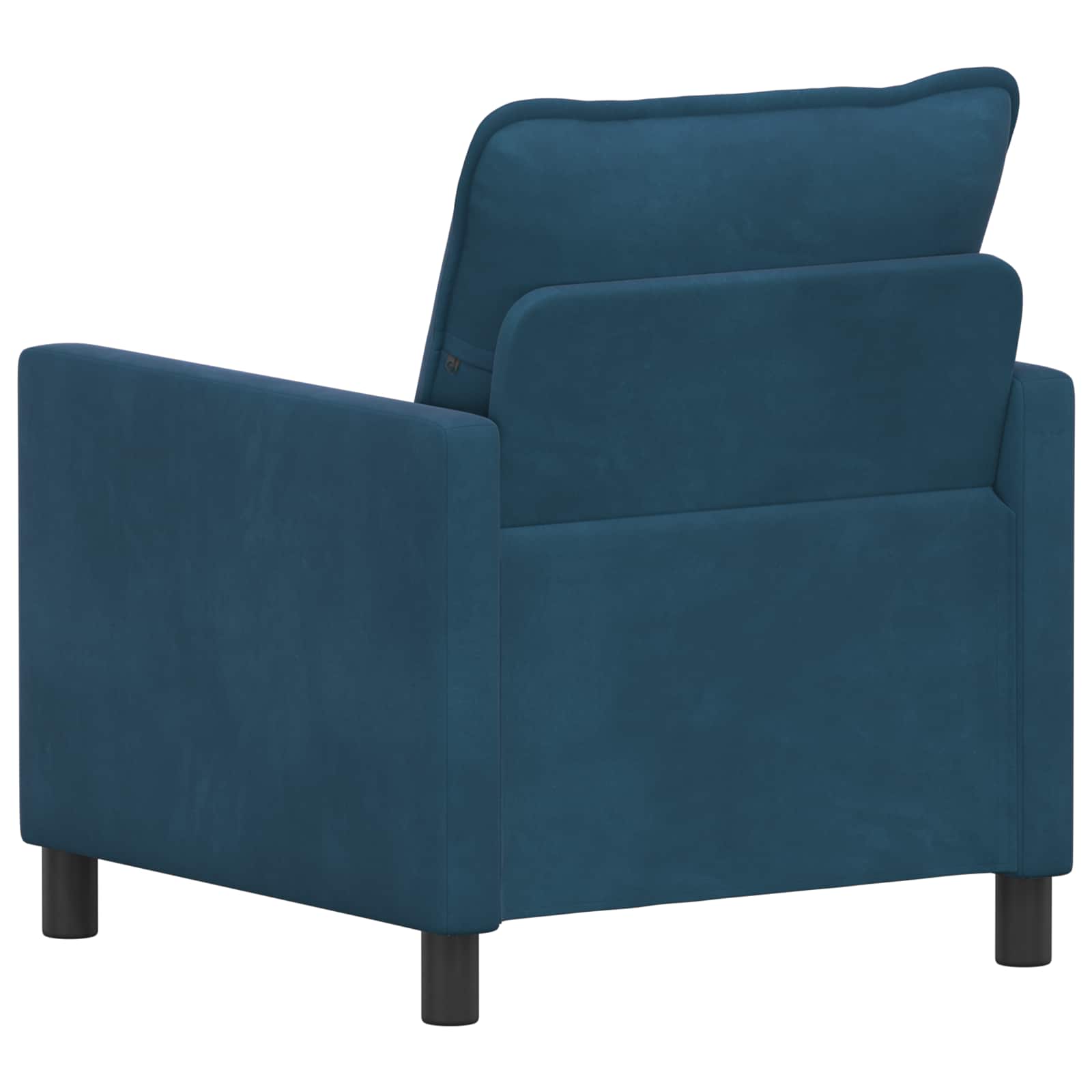 vidaXL Sofa niebieski 76 x 81 x 87,5 cm Welur