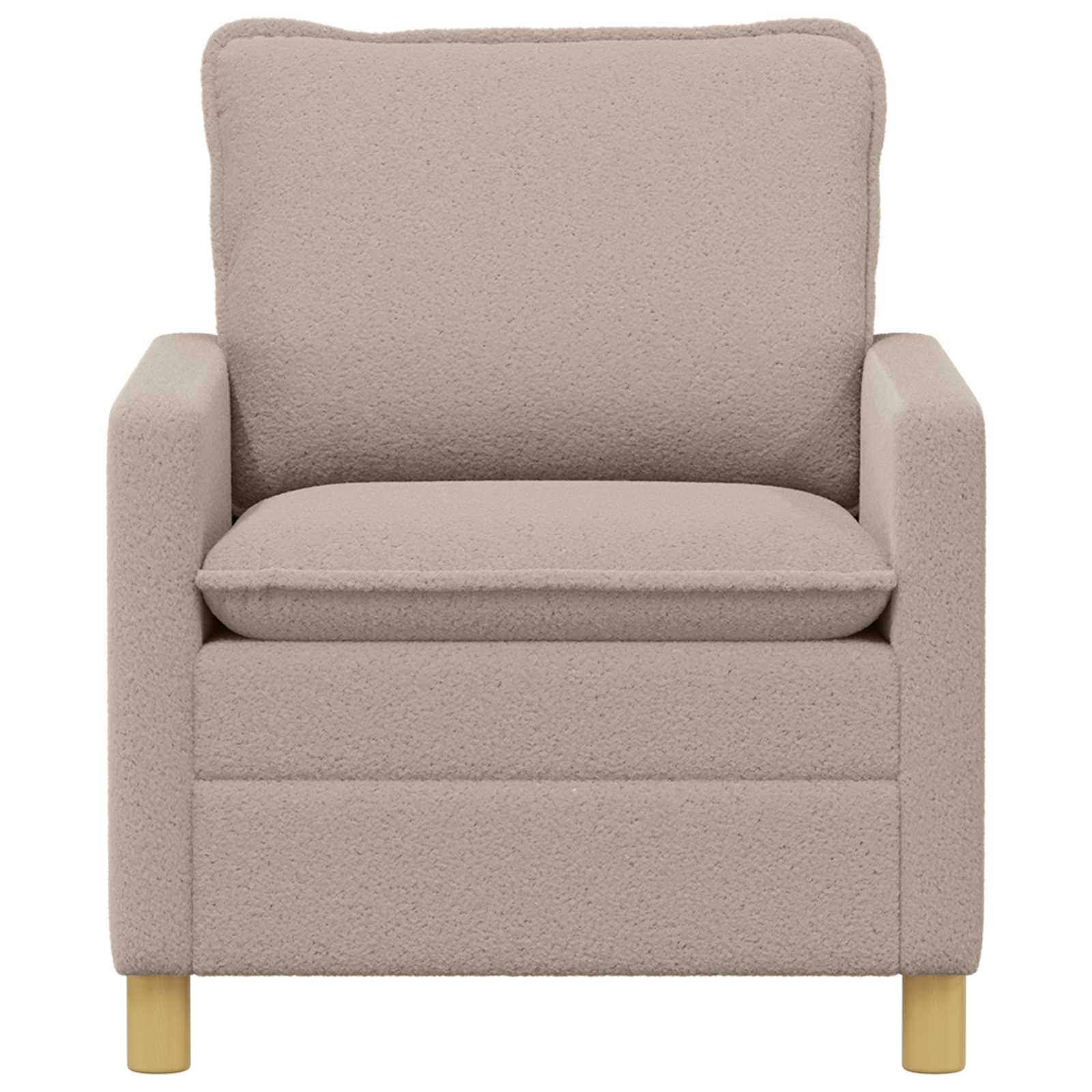 vidaXL Sofa jasnoszary 76 x 81 x 87,5 cm tkanina