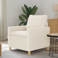 vidaXL Sofa kremowy 76 x 81 x 87,5 cm tkanina