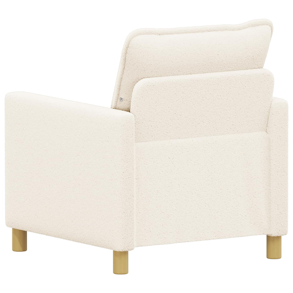 vidaXL Sofa kremowy 76 x 81 x 87,5 cm tkanina