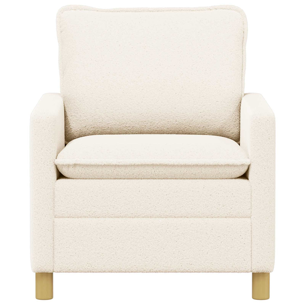 vidaXL Sofa kremowy 76 x 81 x 87,5 cm tkanina