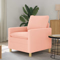 vidaXL Sofa różowy 76 x 81 x 87,5 cm tkanina