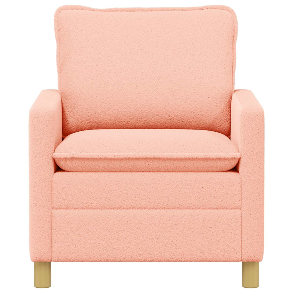 vidaXL Sofa różowy 76 x 81 x 87,5 cm tkanina