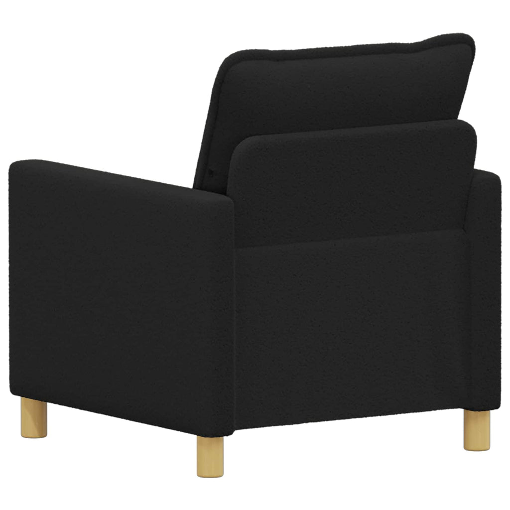 vidaXL Sofa Czarny 76 x 81 x 87,5 cm tkanina