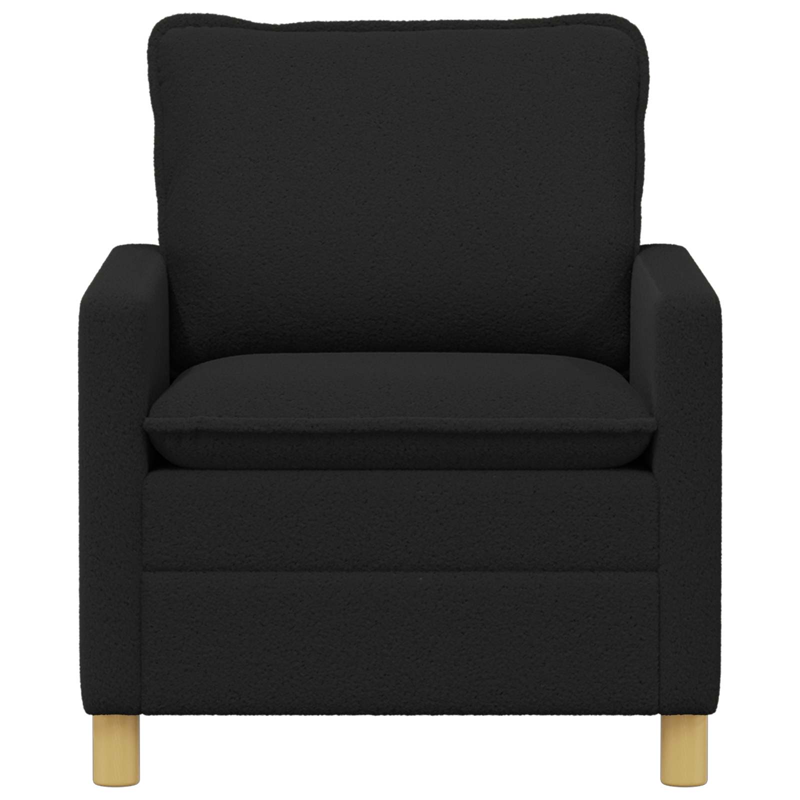 vidaXL Sofa Czarny 76 x 81 x 87,5 cm tkanina