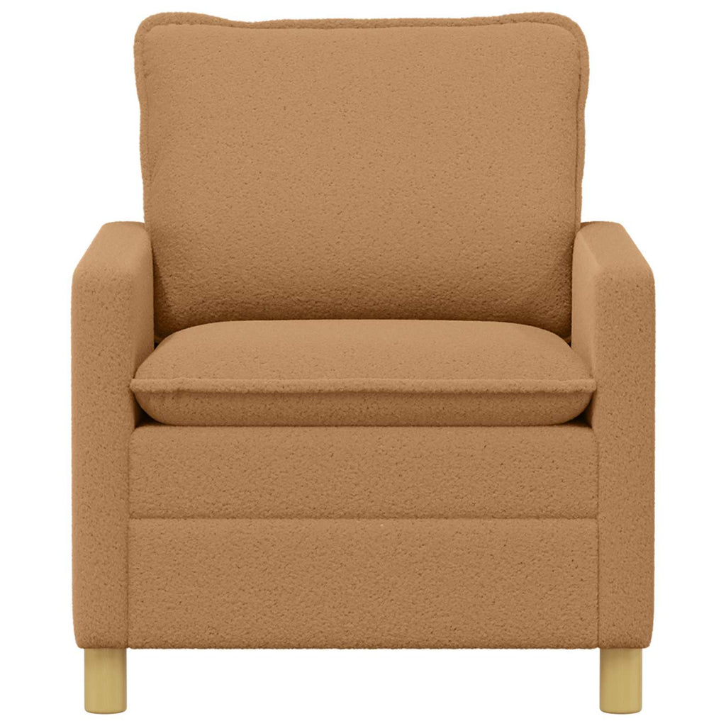 vidaXL Sofa Beżowy 76 x 81 x 87,5 cm tkanina
