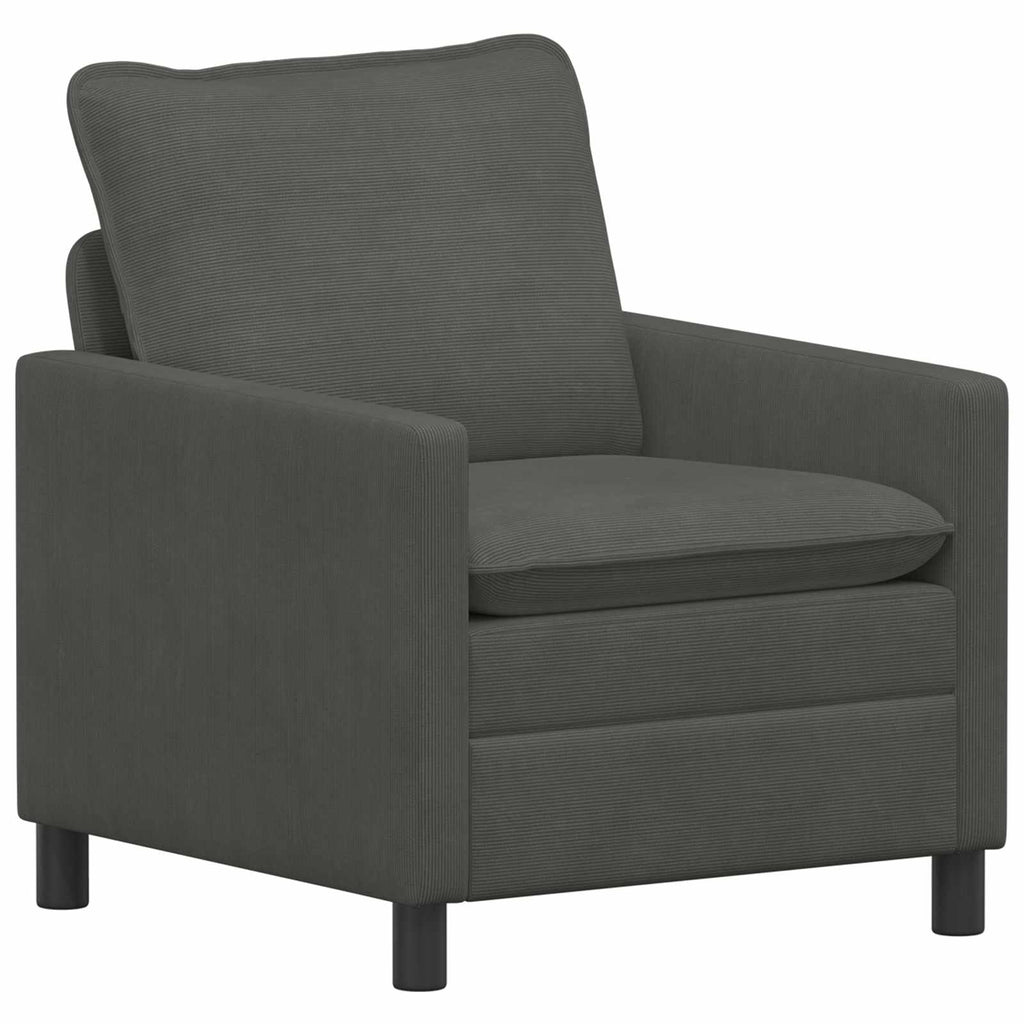 vidaXL Sofa ciemnoszary 76 x 81 x 87,5 cm tkanina