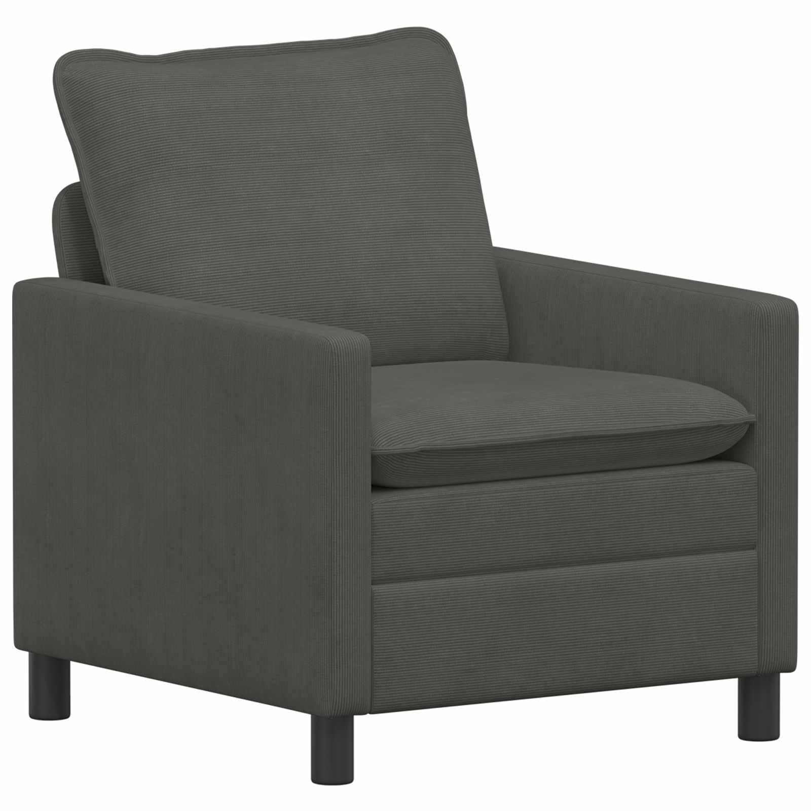 vidaXL Sofa ciemnoszary 76 x 81 x 87,5 cm tkanina
