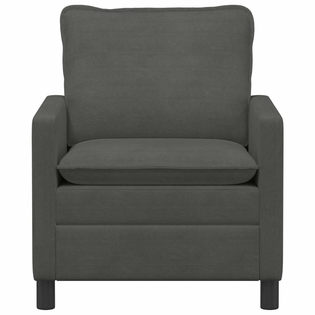 vidaXL Sofa ciemnoszary 76 x 81 x 87,5 cm tkanina
