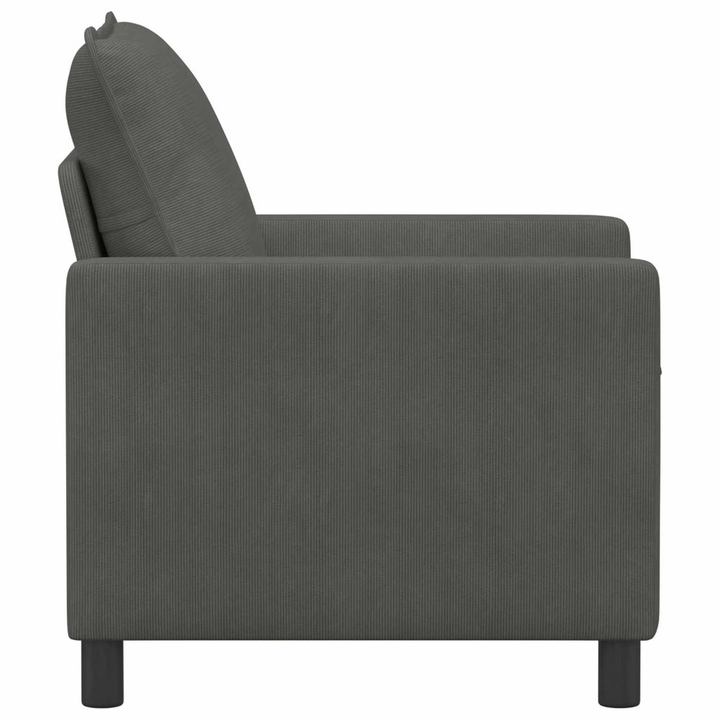 vidaXL Sofa ciemnoszary 76 x 81 x 87,5 cm tkanina