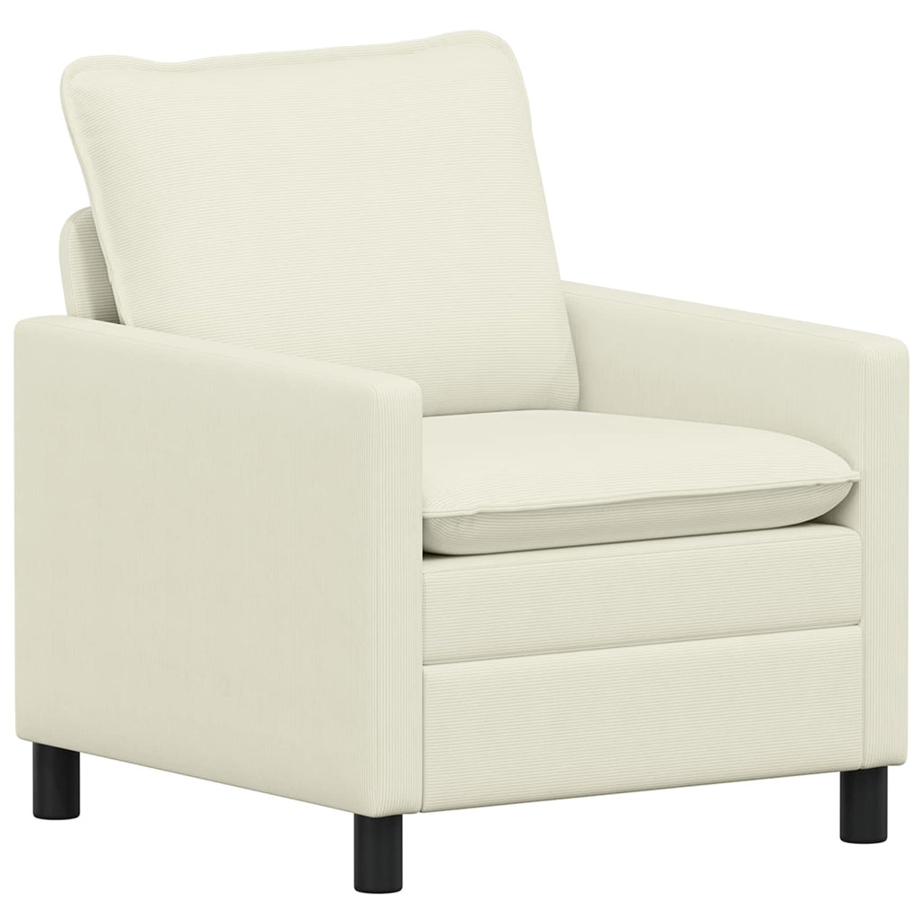 vidaXL Sofa kremowy 76 x 81 x 87,5 cm tkanina