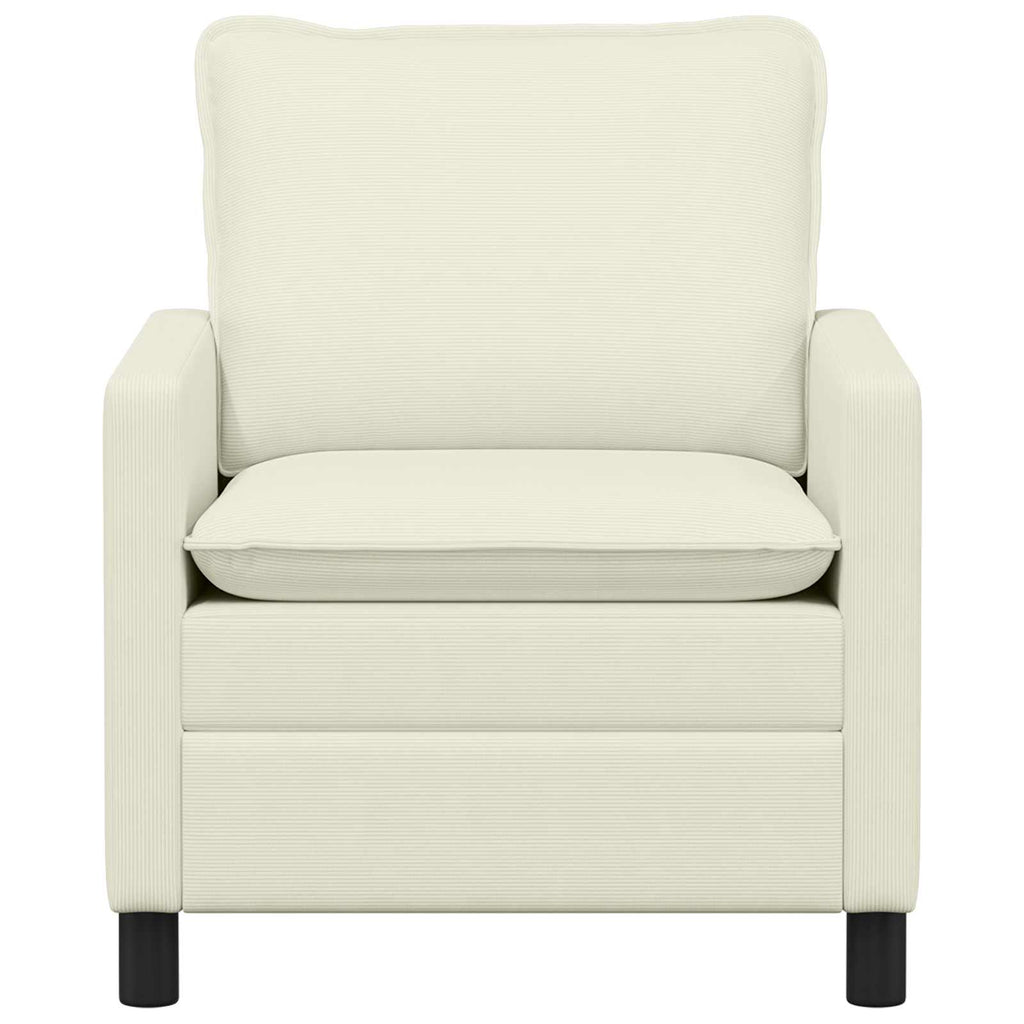 vidaXL Sofa kremowy 76 x 81 x 87,5 cm tkanina