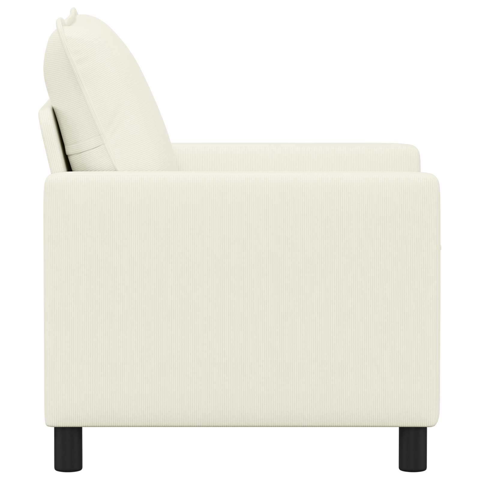 vidaXL Sofa kremowy 76 x 81 x 87,5 cm tkanina