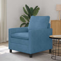 vidaXL Sofa niebieski 76 x 81 x 87,5 cm tkanina