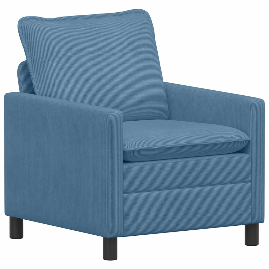 vidaXL Sofa niebieski 76 x 81 x 87,5 cm tkanina