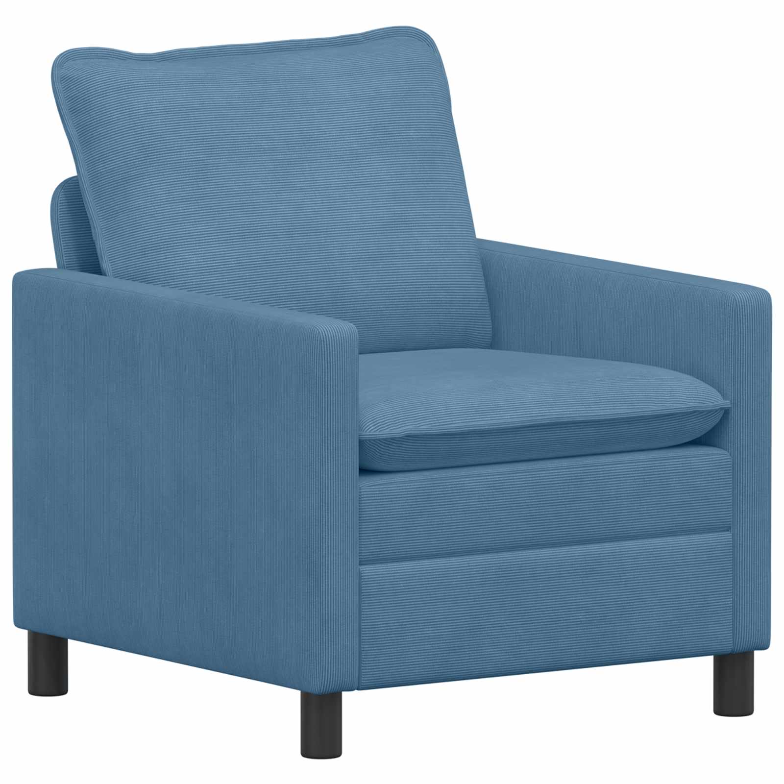vidaXL Sofa niebieski 76 x 81 x 87,5 cm tkanina
