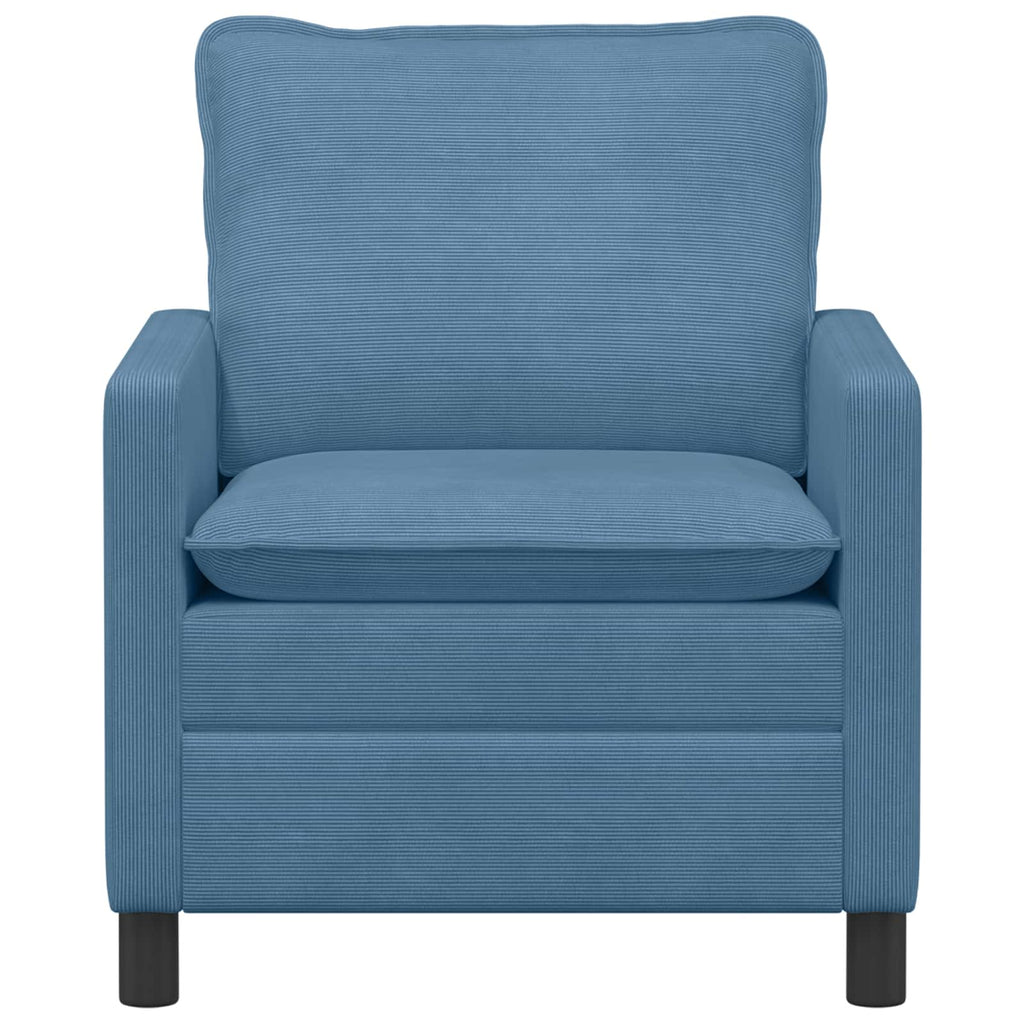 vidaXL Sofa niebieski 76 x 81 x 87,5 cm tkanina