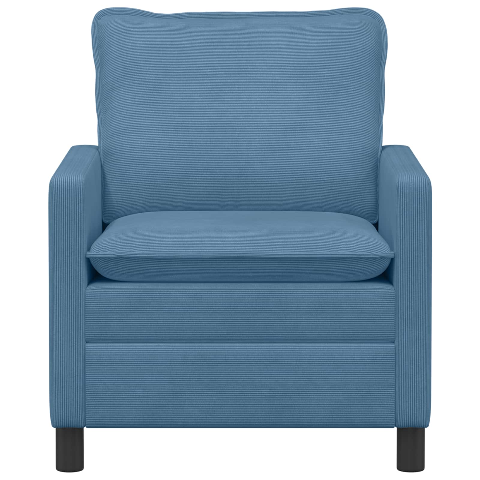 vidaXL Sofa niebieski 76 x 81 x 87,5 cm tkanina