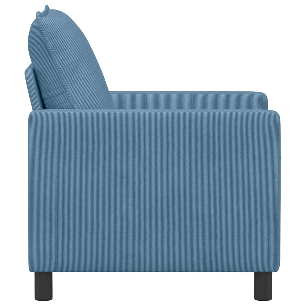 vidaXL Sofa niebieski 76 x 81 x 87,5 cm tkanina