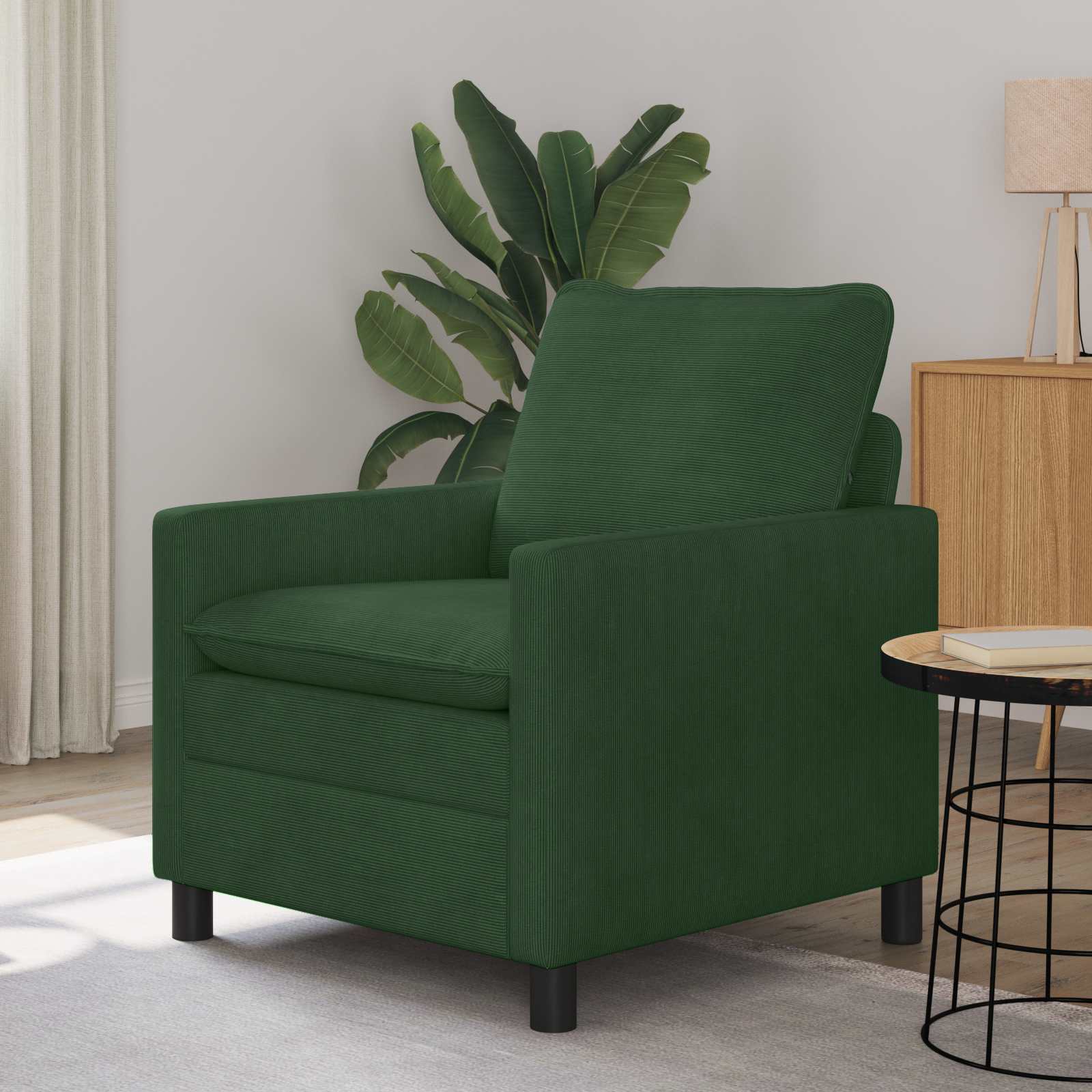 vidaXL Sofa Zielony dżungli 76 x 81 x 87,5 cm tkanina