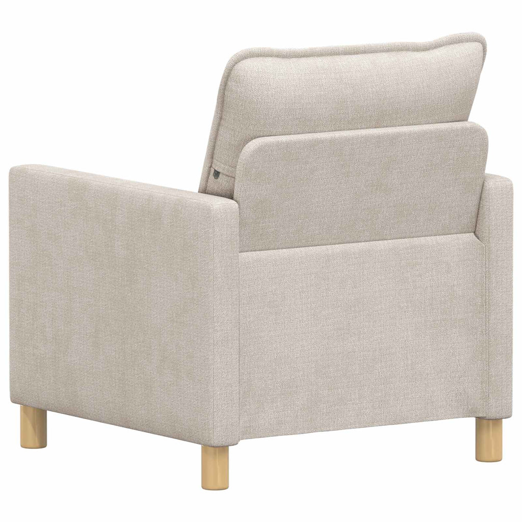 vidaXL Sofa kremowy 76 x 81 x 87,5 cm Poliester