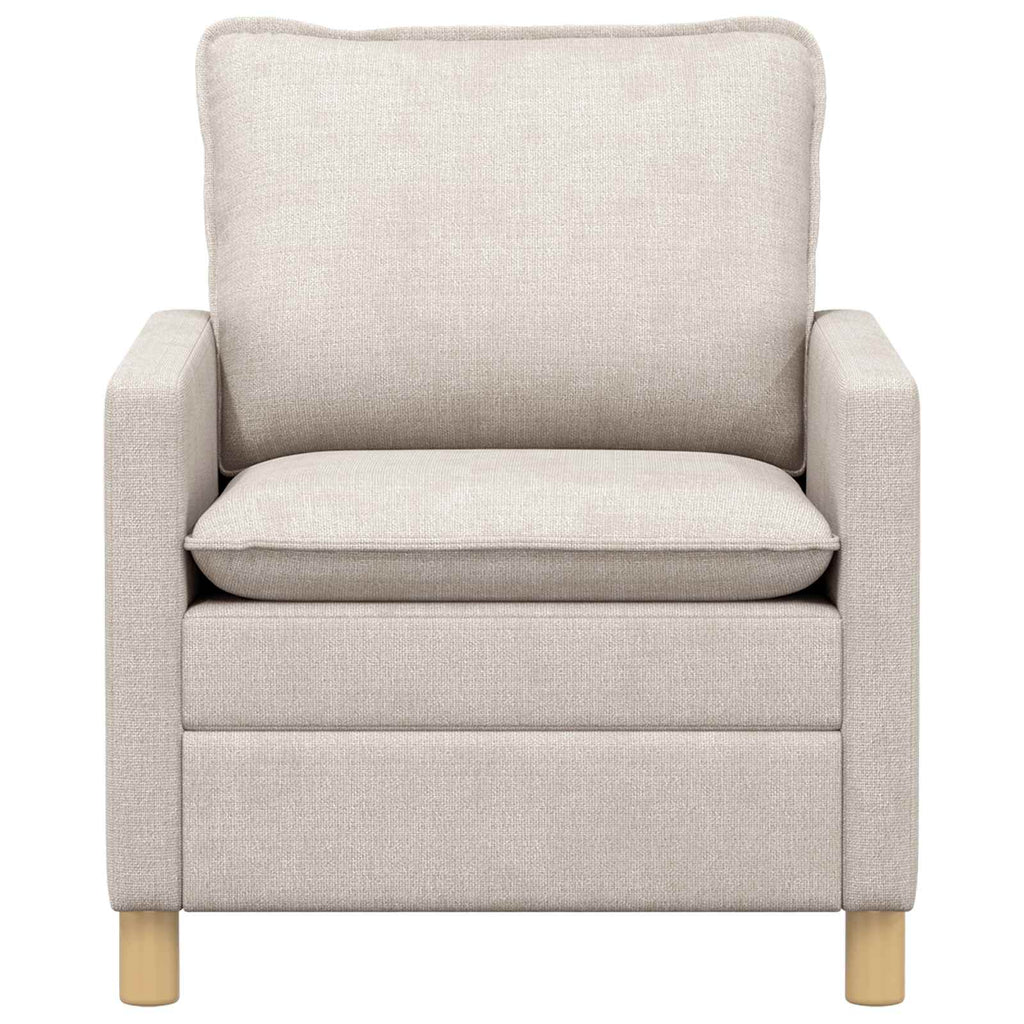 vidaXL Sofa kremowy 76 x 81 x 87,5 cm Poliester