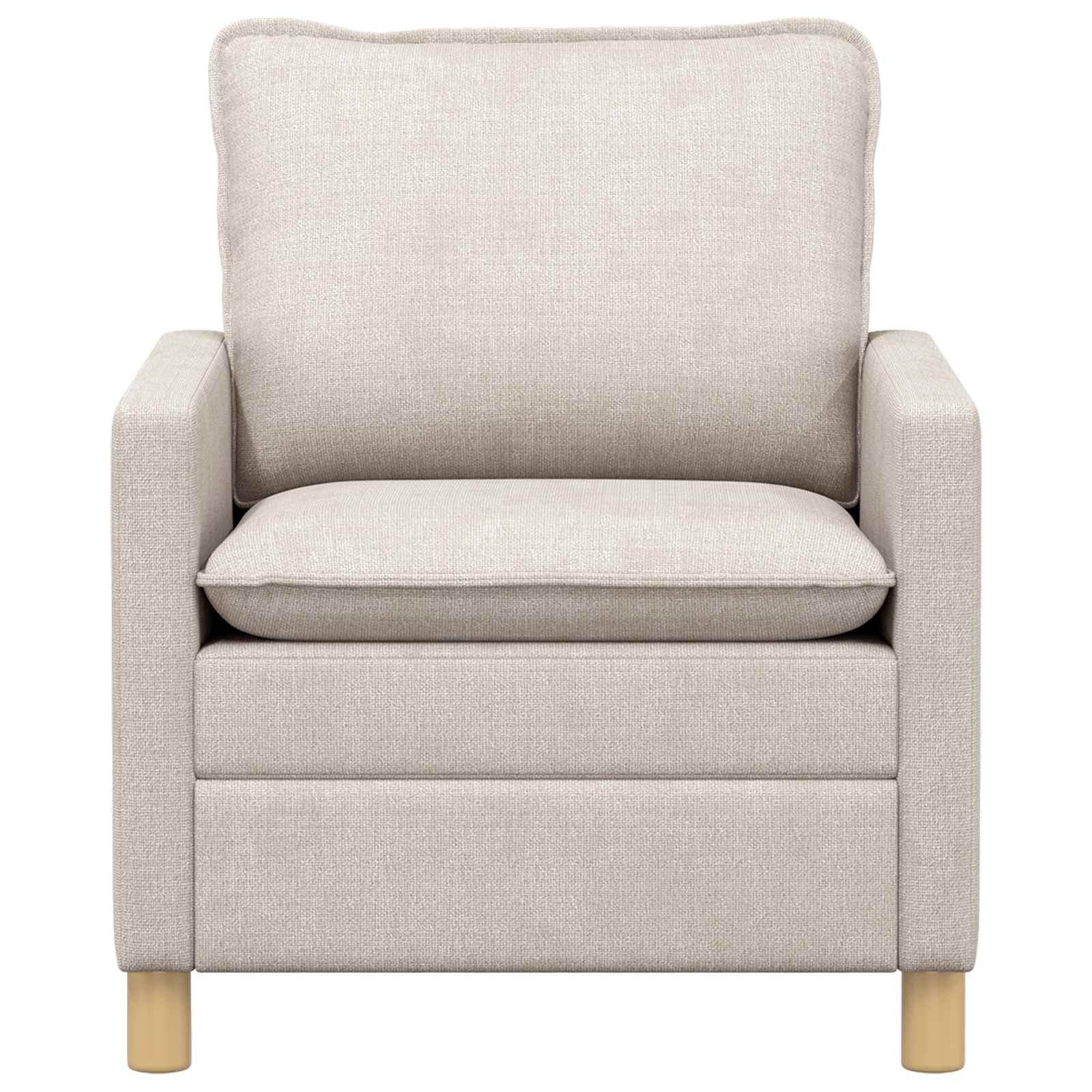vidaXL Sofa kremowy 76 x 81 x 87,5 cm Poliester