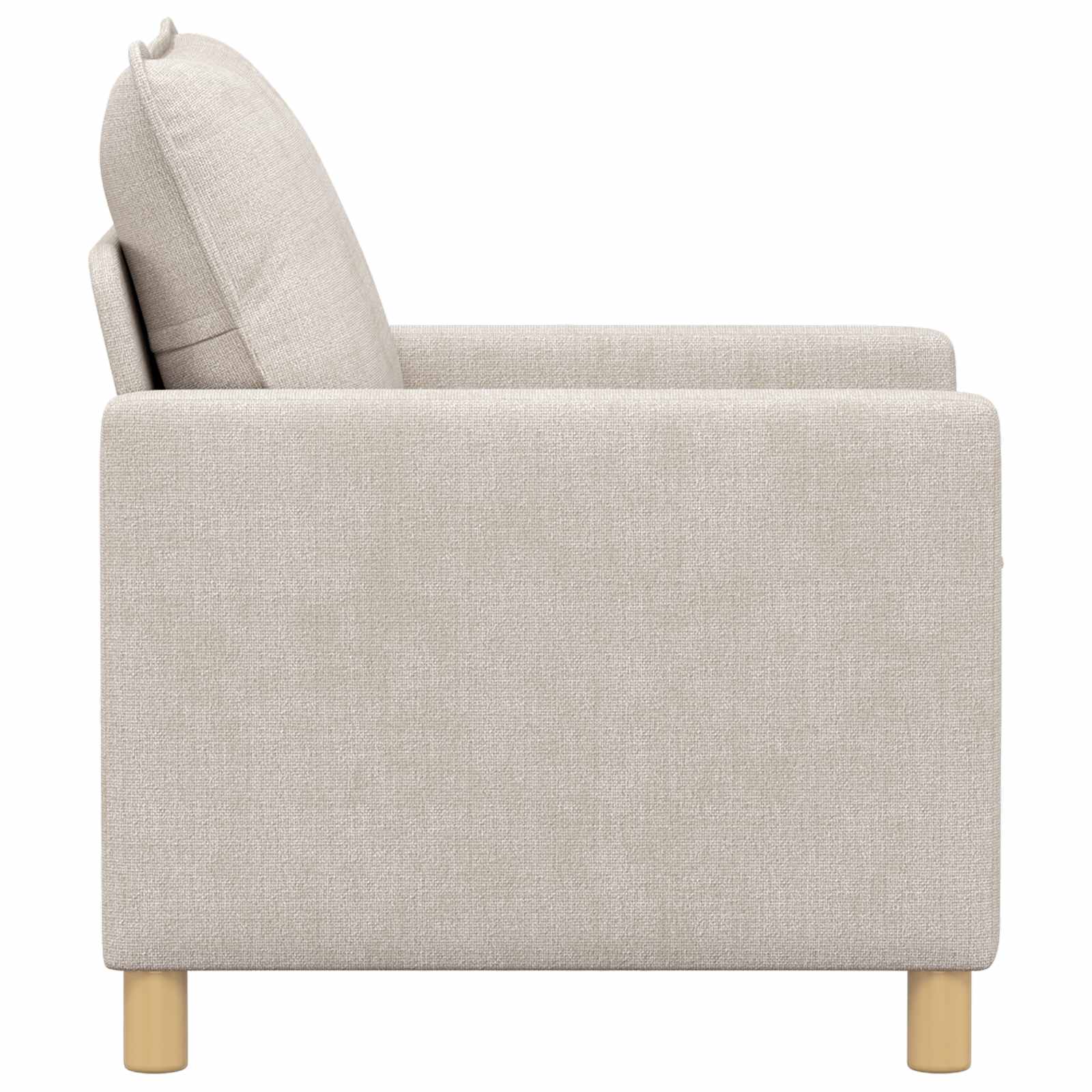 vidaXL Sofa kremowy 76 x 81 x 87,5 cm Poliester