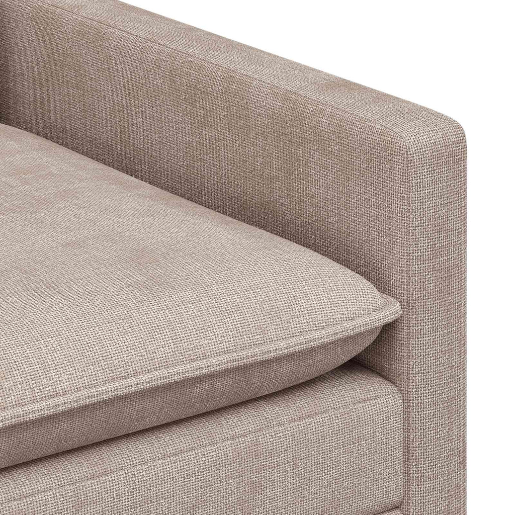 vidaXL Sofa Beżowy 76 x 81 x 87,5 cm Poliester