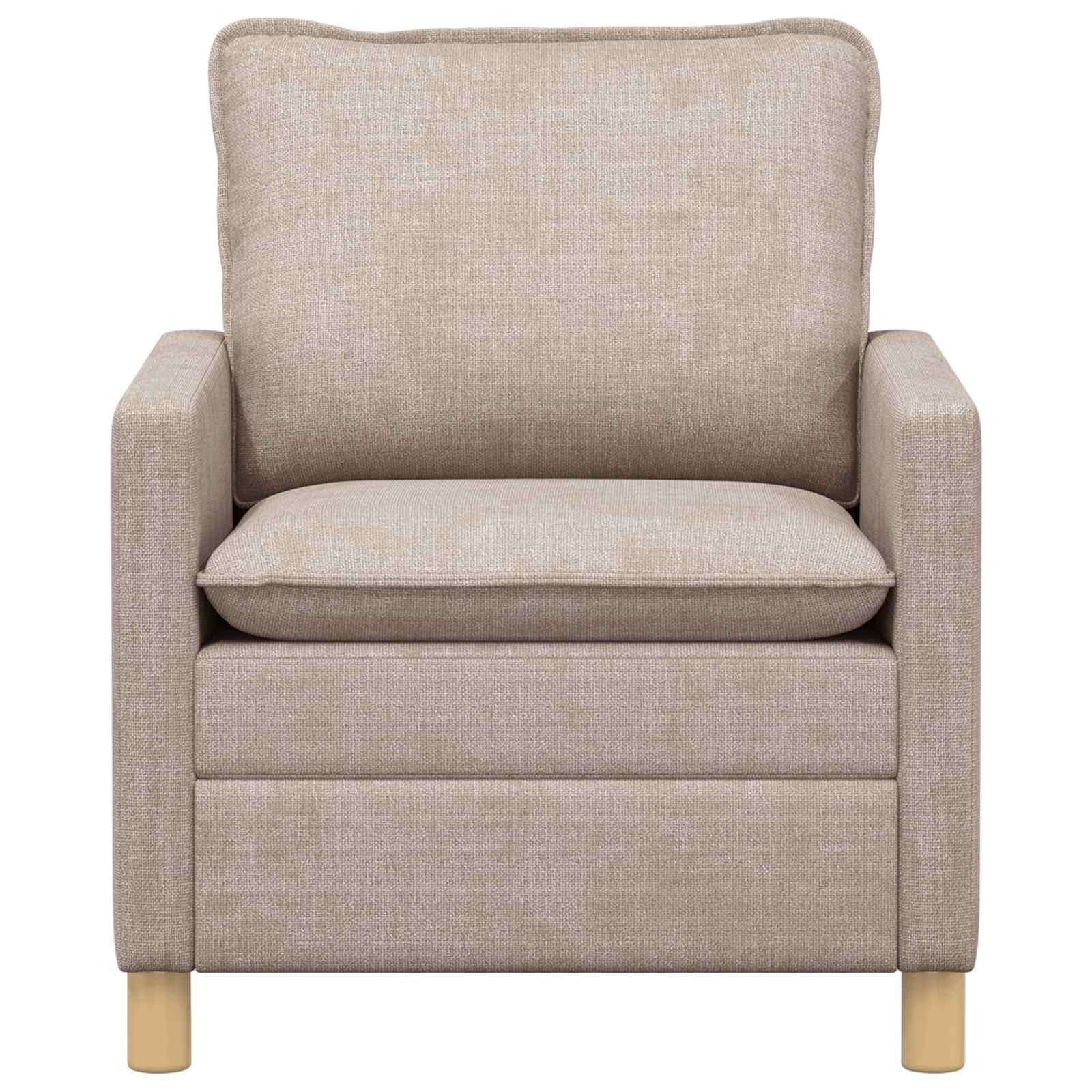 vidaXL Sofa Beżowy 76 x 81 x 87,5 cm Poliester