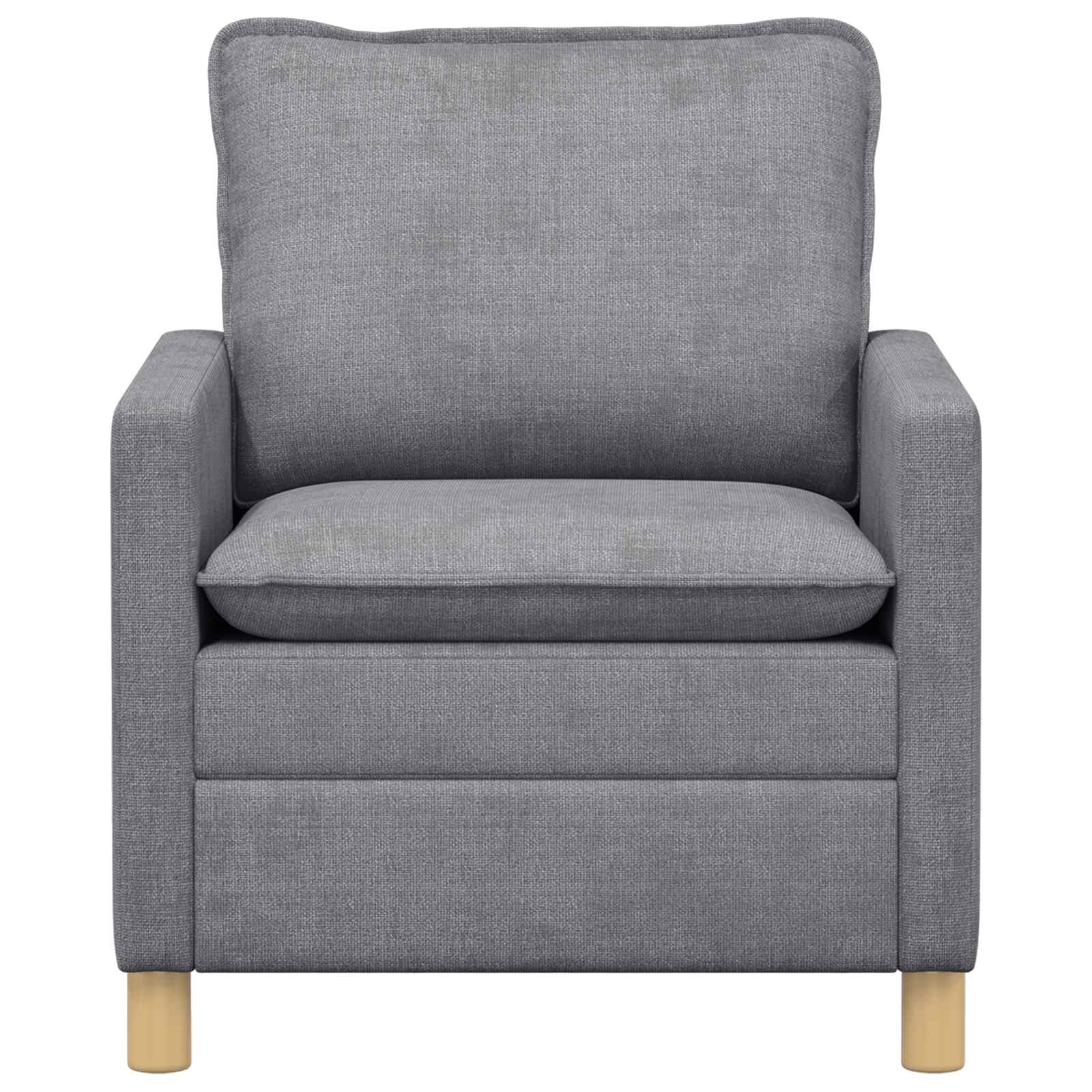 vidaXL Sofa jasnoszary 76 x 81 x 87,5 cm Poliester