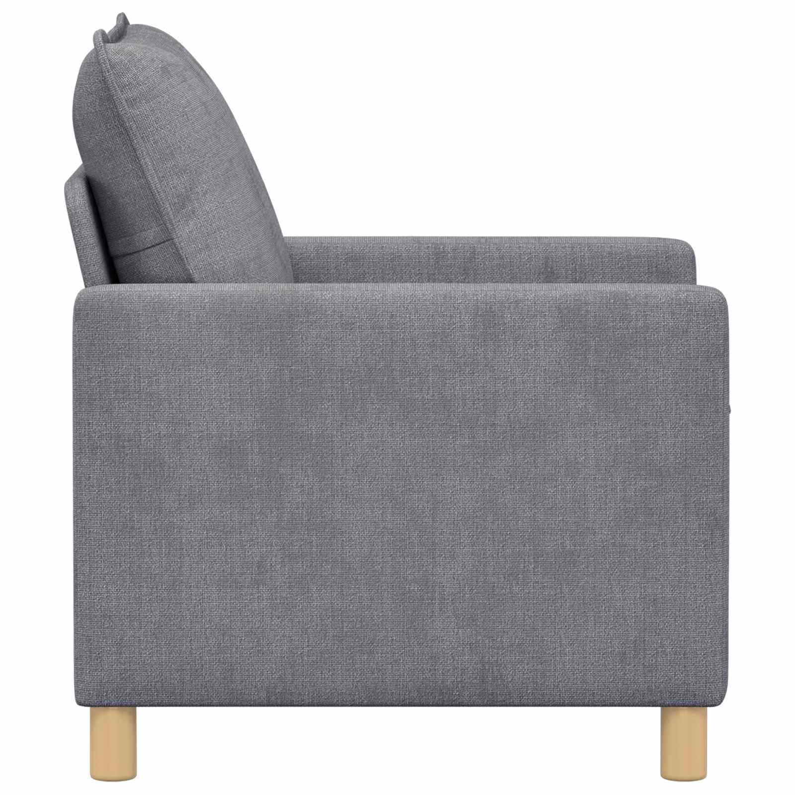 vidaXL Sofa jasnoszary 76 x 81 x 87,5 cm Poliester