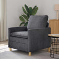 vidaXL Sofa ciemnoszary 76 x 81 x 87,5 cm Poliester