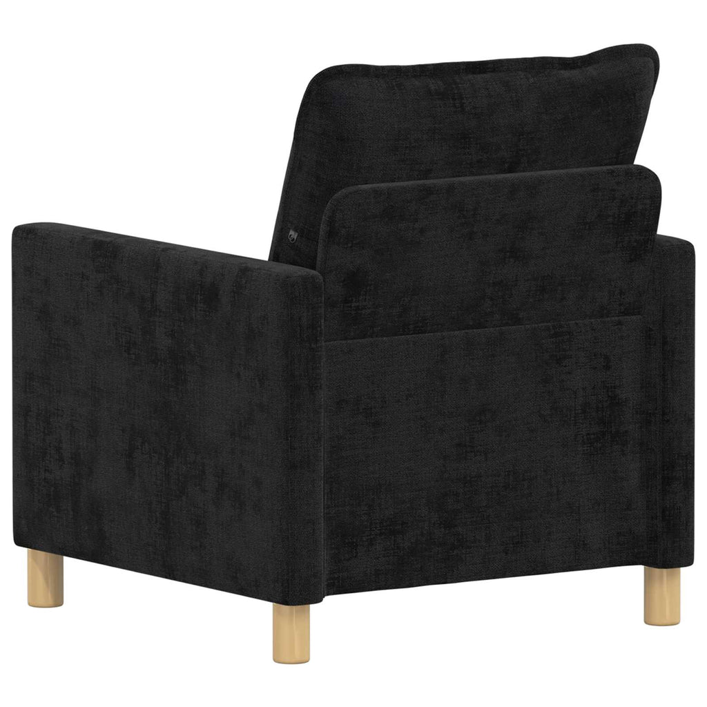 vidaXL Sofa Czarny 76 x 81 x 87,5 cm Poliester