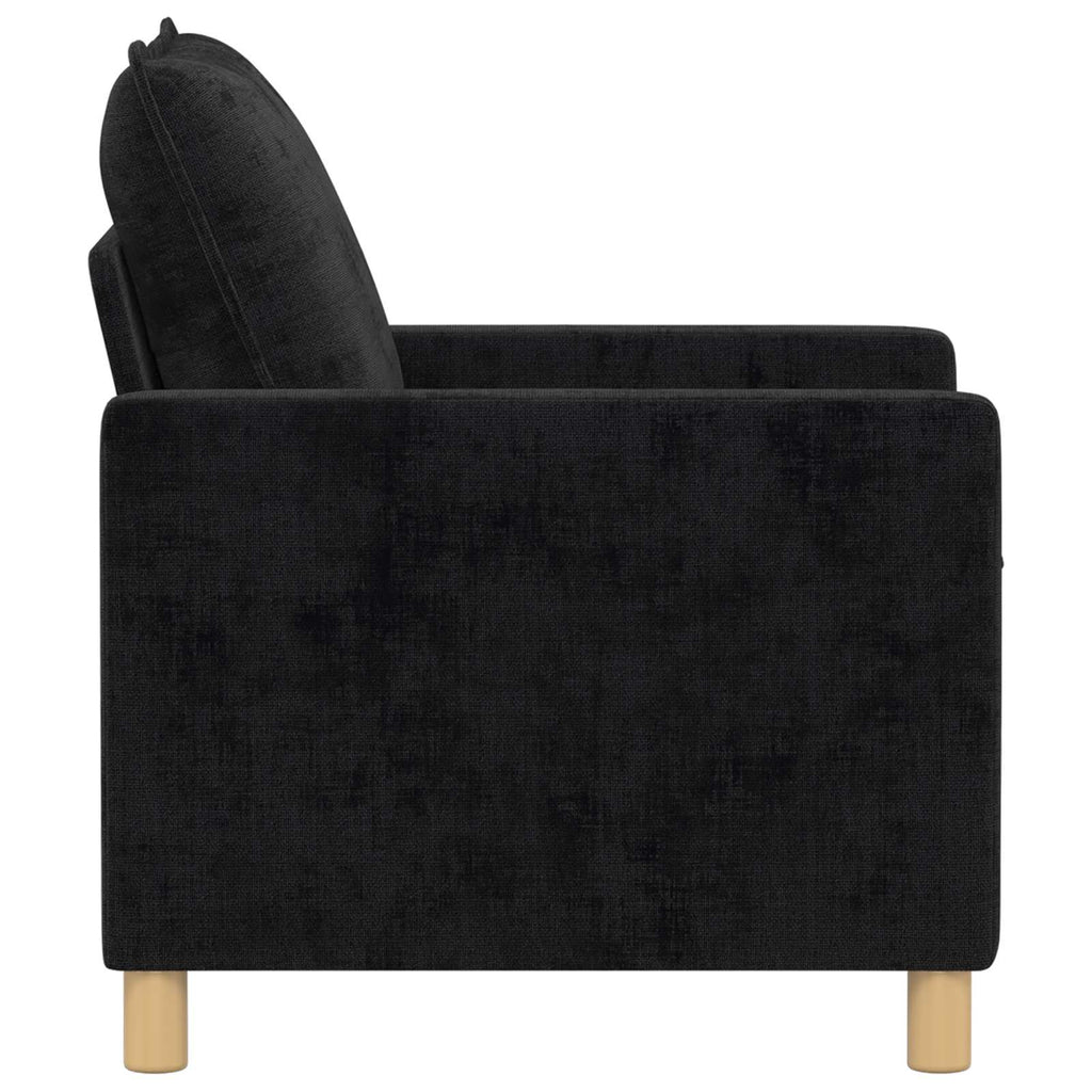 vidaXL Sofa Czarny 76 x 81 x 87,5 cm Poliester