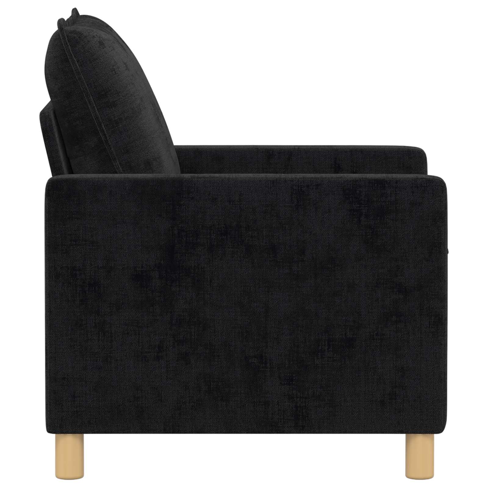 vidaXL Sofa Czarny 76 x 81 x 87,5 cm Poliester