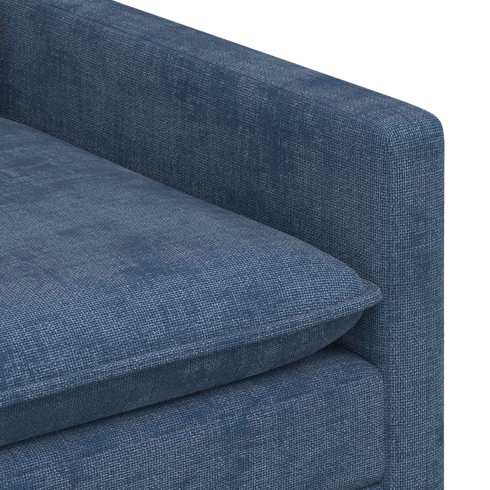 vidaXL Sofa niebieski 76 x 81 x 87,5 cm Poliester