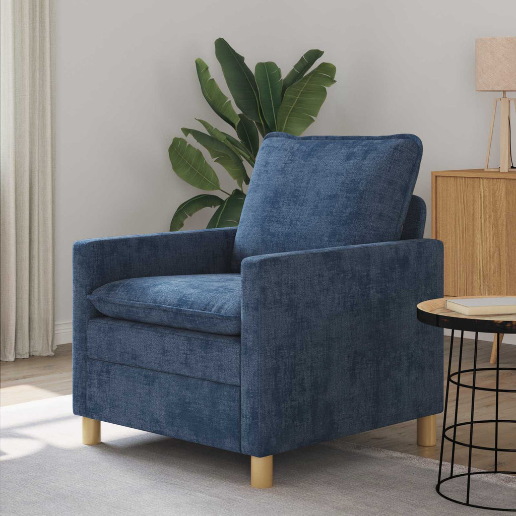 vidaXL Sofa niebieski 76 x 81 x 87,5 cm Poliester