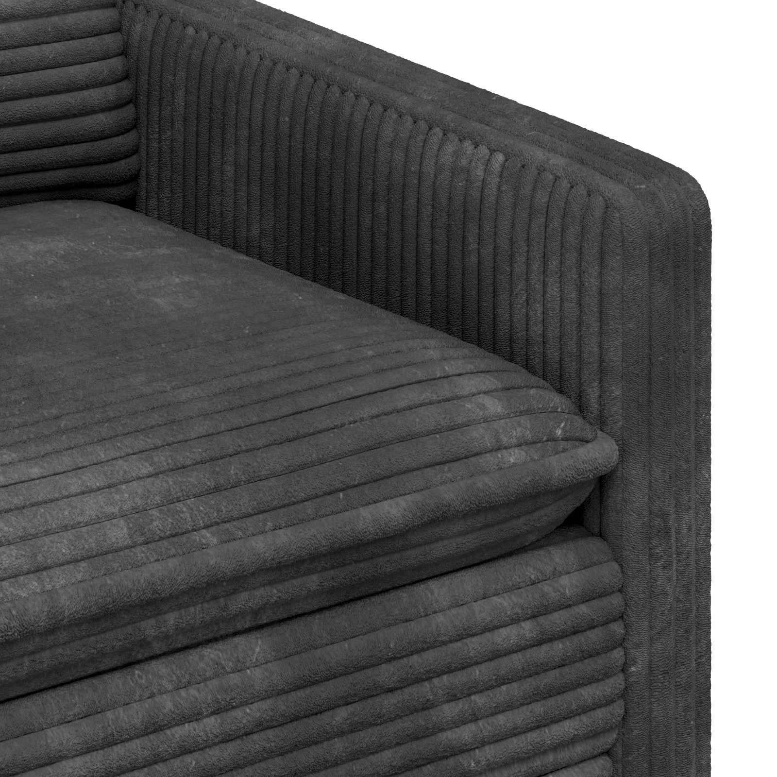vidaXL Sofa ciemnoszary 76 x 81 x 87,5 cm Poliester