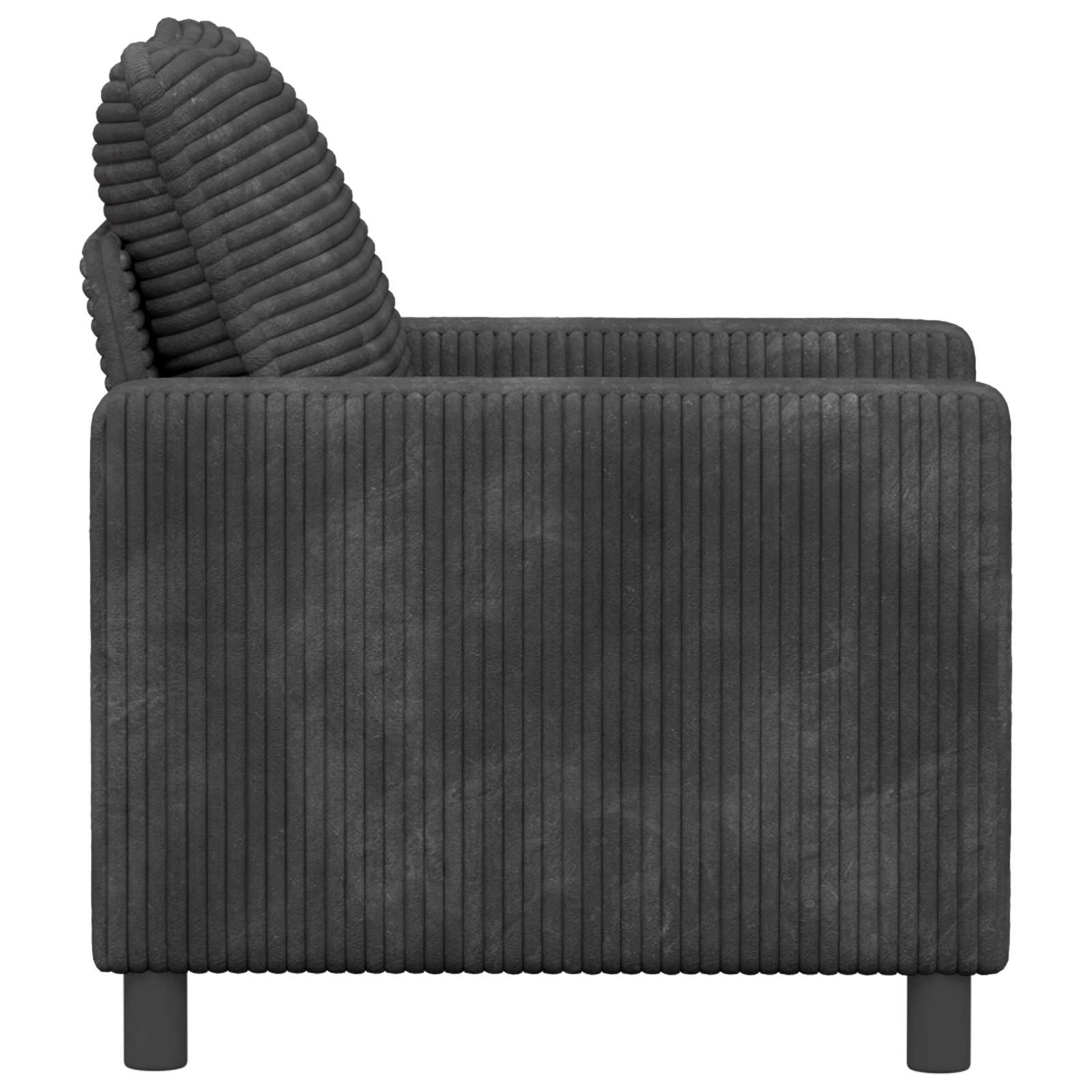 vidaXL Sofa ciemnoszary 76 x 81 x 87,5 cm Poliester
