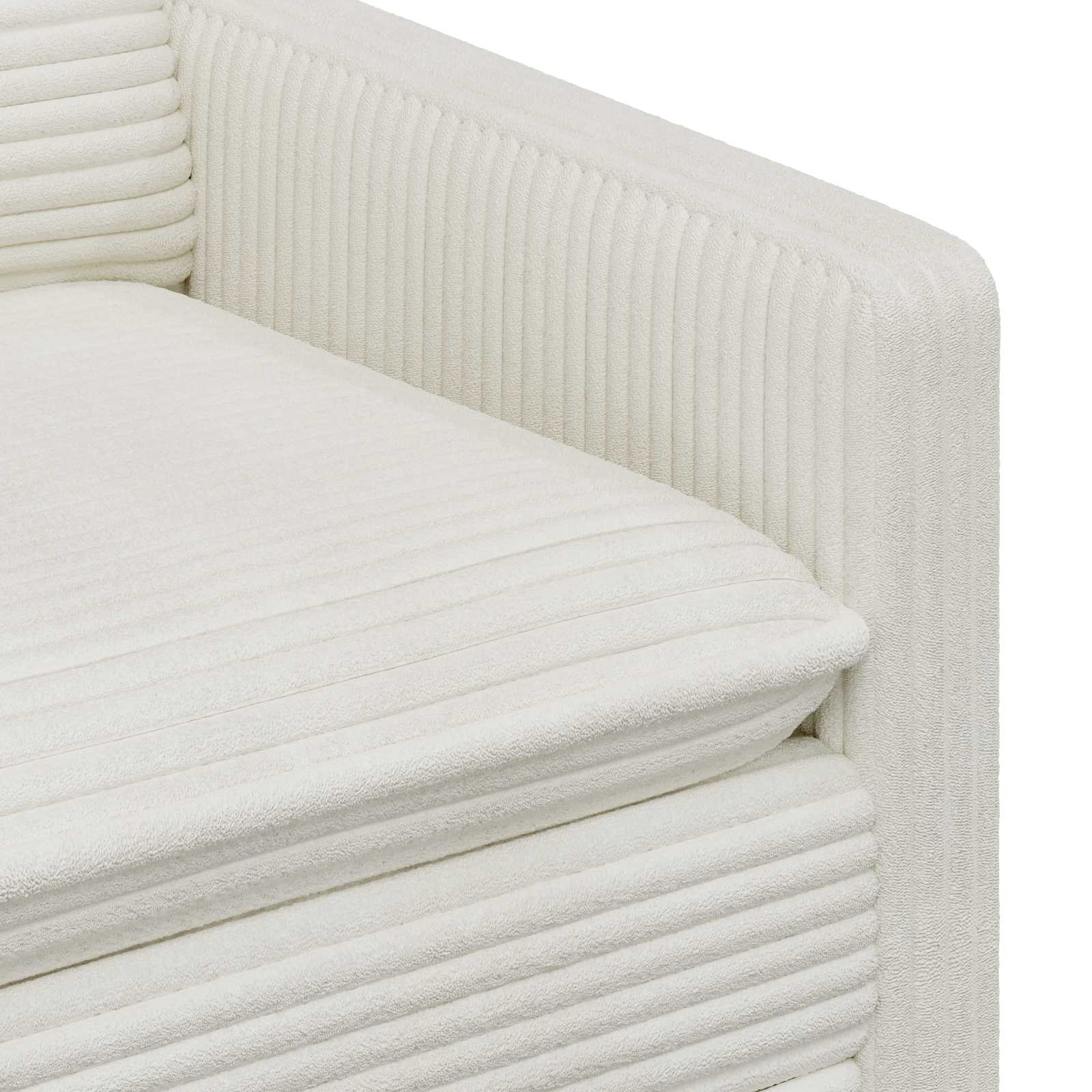 vidaXL Sofa kremowy 76 x 81 x 87,5 cm Poliester