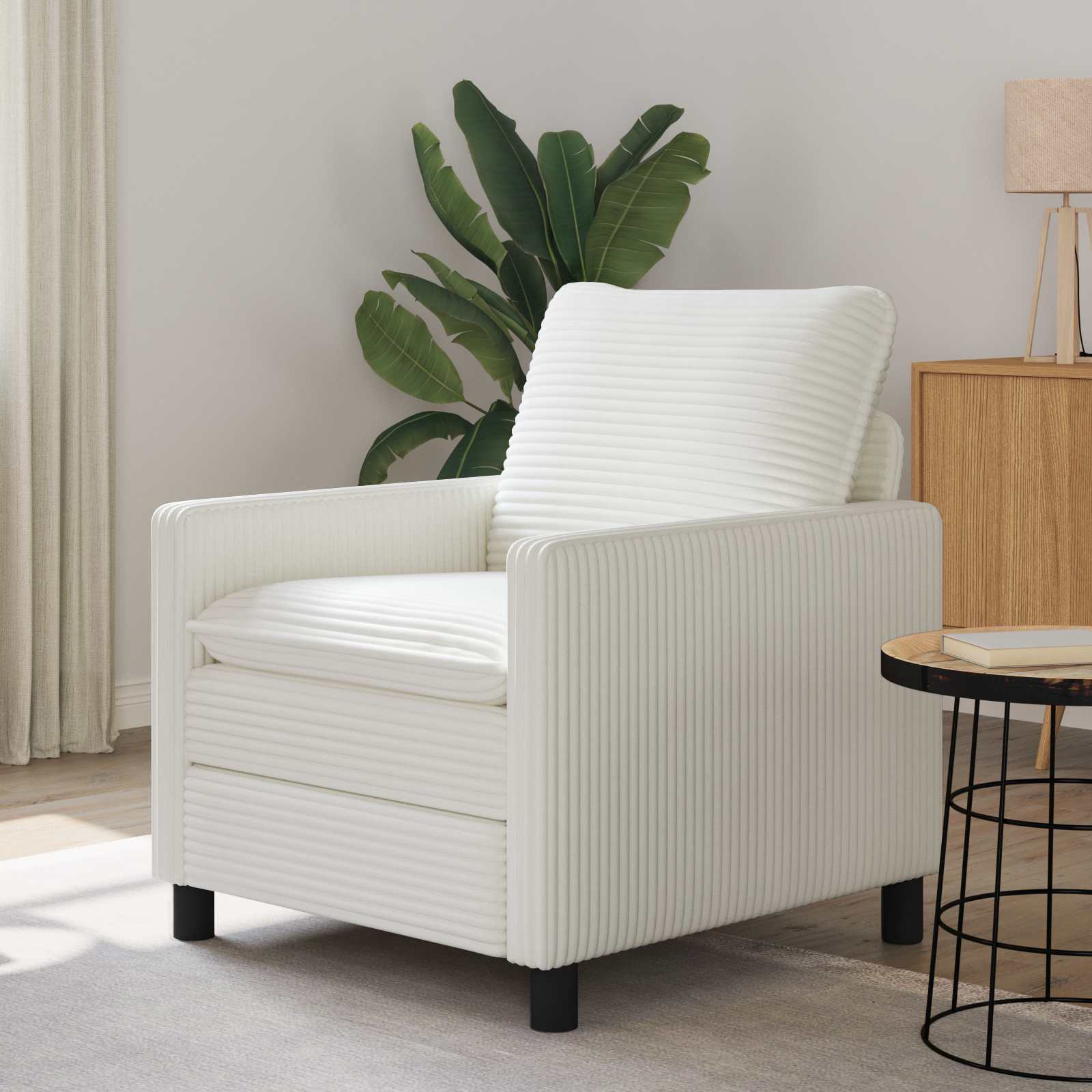 vidaXL Sofa kremowy 76 x 81 x 87,5 cm Poliester