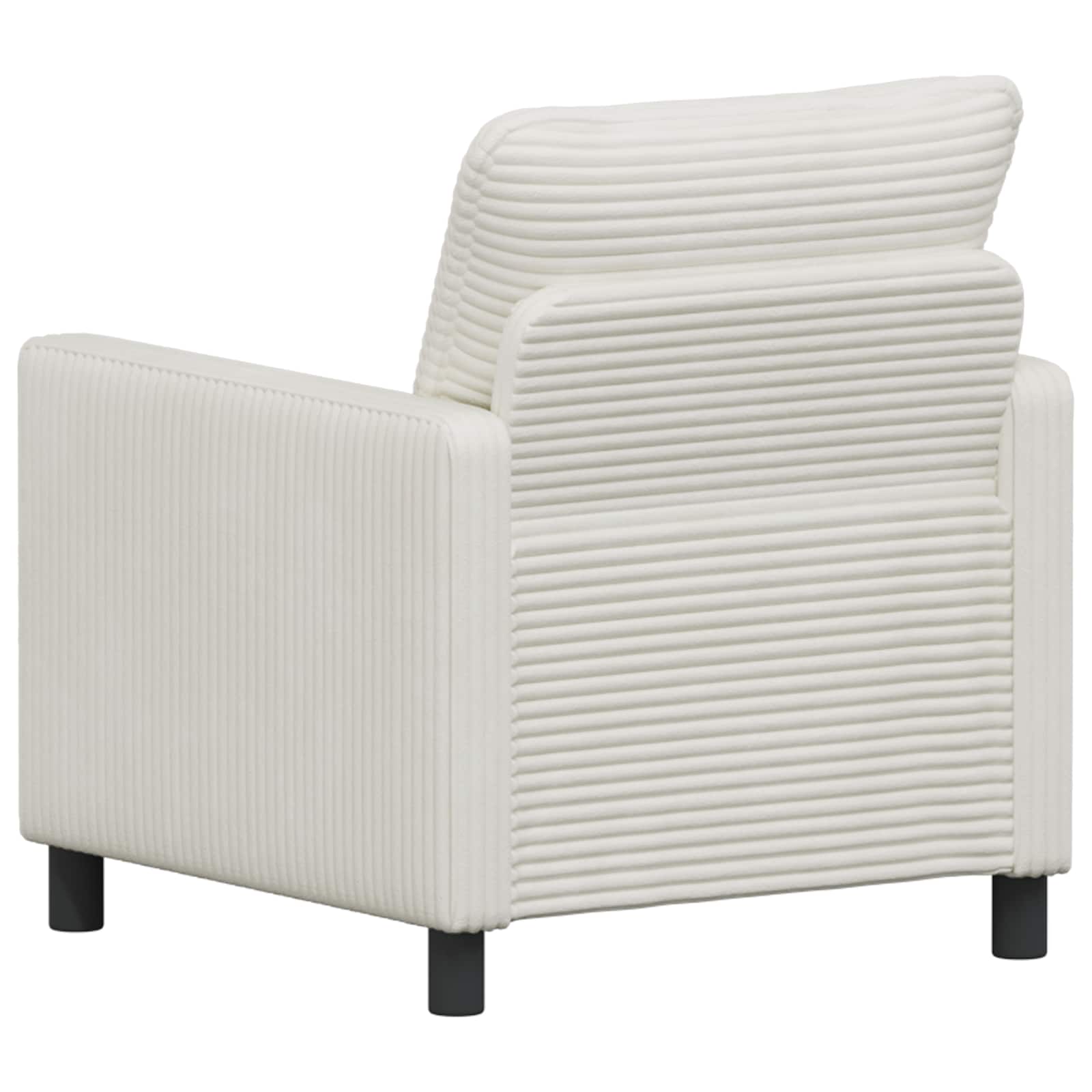 vidaXL Sofa kremowy 76 x 81 x 87,5 cm Poliester