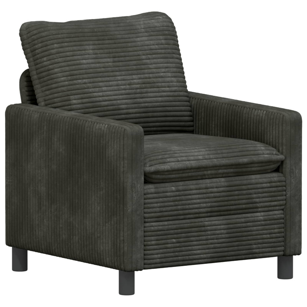 vidaXL Sofa antracytowy 76 x 81 x 87,5 cm Poliester