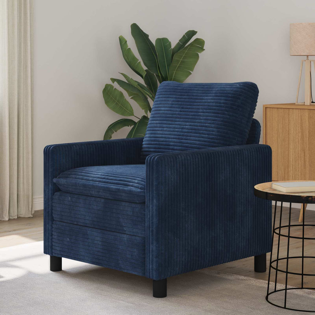 vidaXL Sofa Granatowy 76 x 81 x 87,5 cm Poliester