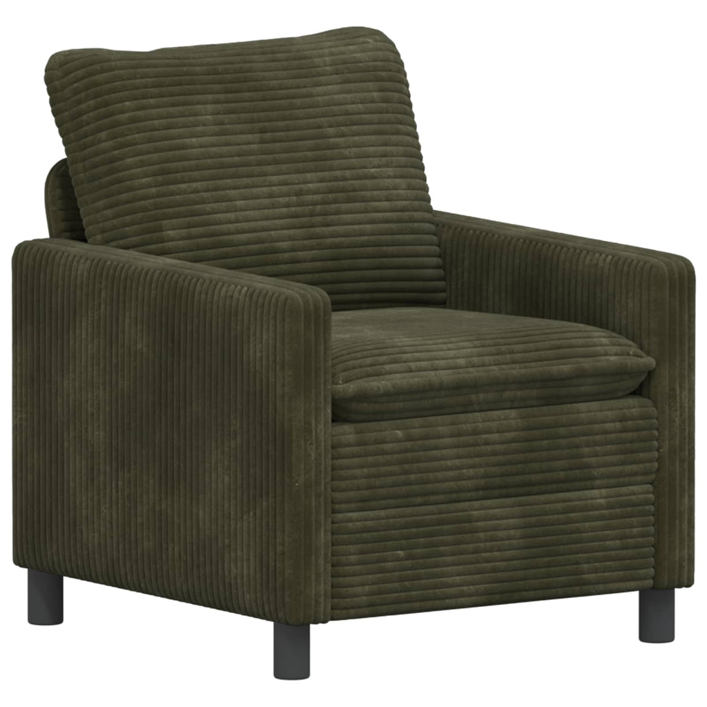 vidaXL Sofa zielony 76 x 81 x 87,5 cm Poliester