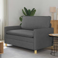 vidaXL Sofa ciemnoszary 126 x 81 x 87,5 cm tkanina