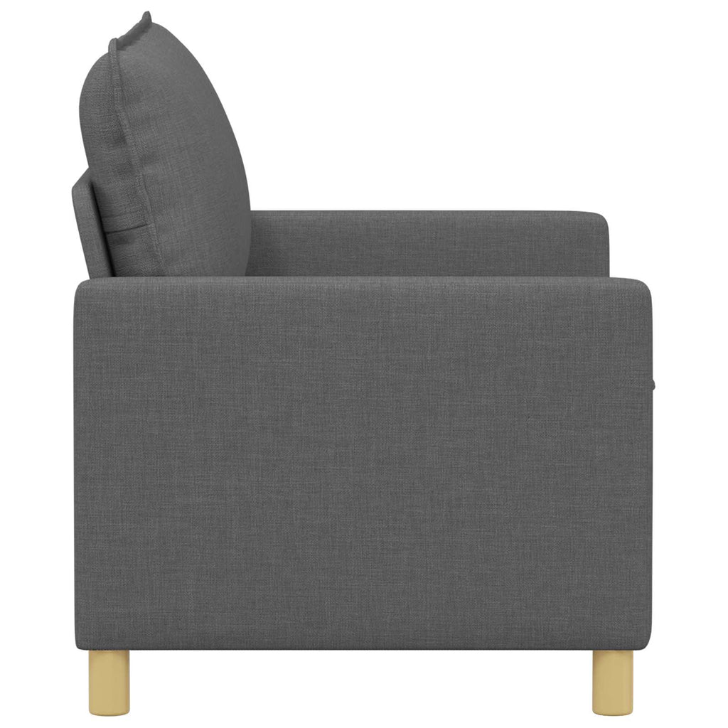 vidaXL Sofa ciemnoszary 126 x 81 x 87,5 cm tkanina