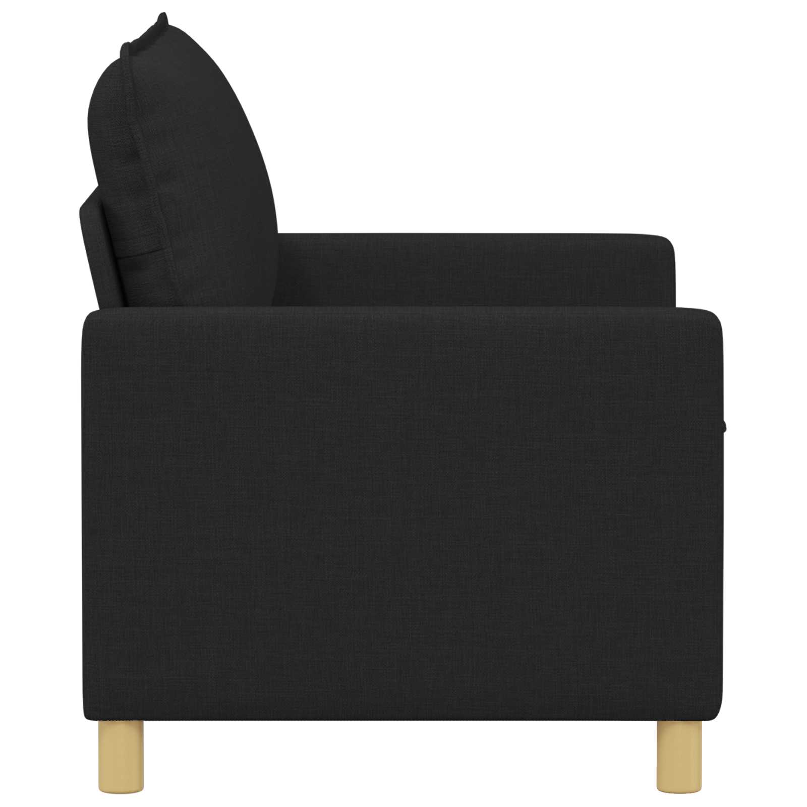 vidaXL Sofa Czarny 126 x 81 x 87,5 cm