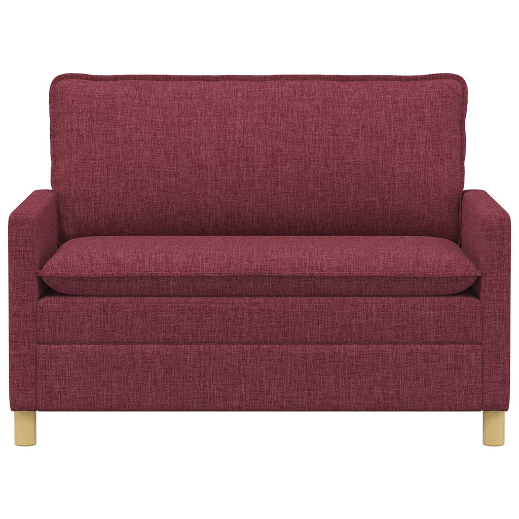 vidaXL Sofa Czerwone wino 126 x 81 x 87,5 cm tkanina